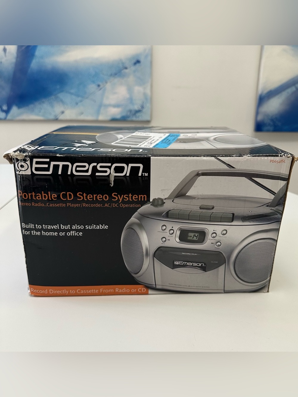Emerson PD6548SL Y2K Portable CD Cassette Player AM/FM Radio Boombox New in Box